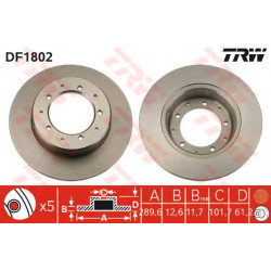 Kočioni disk TRW DF1802
