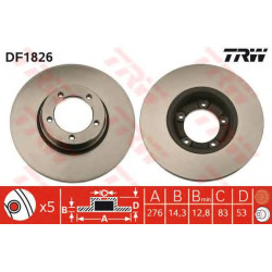 Kočioni disk TRW DF1826