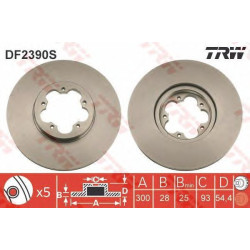 Kočioni disk TRW DF2390S