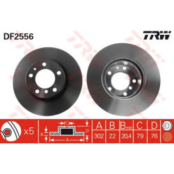 Kočioni disk TRW DF2556