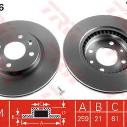 Kočioni disk TRW DF2586