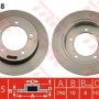 Kočioni disk TRW DF2588