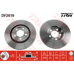 Kočioni disk TRW DF2619