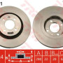Kočioni disk TRW DF2631