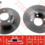 Kočioni disk TRW DF2651