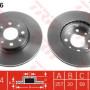 Kočioni disk TRW DF2686
