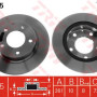 Kočioni disk TRW DF2705