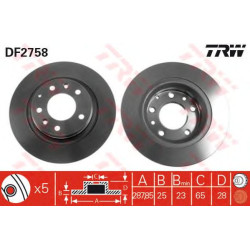 Kočioni disk TRW DF2758