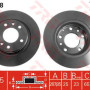 Kočioni disk TRW DF2758