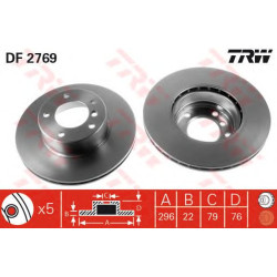 Kočioni disk TRW DF2769
