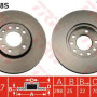 Kočioni disk TRW DF2778S