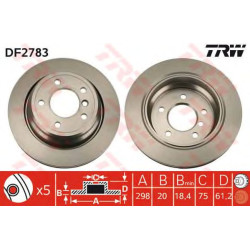 Kočioni disk TRW DF2783