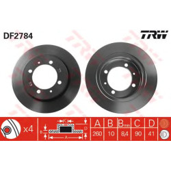 Kočioni disk TRW DF2784