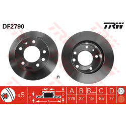 Kočioni disk TRW DF2790