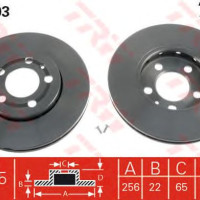 Kočioni disk TRW DF2803