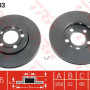 Kočioni disk TRW DF2803