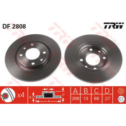 Kočioni disk TRW DF2808