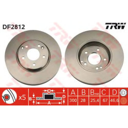 Kočioni disk TRW DF2812