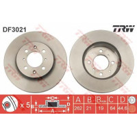 Kočioni disk TRW DF3021