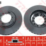 Kočioni disk TRW DF3118