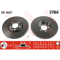 Kočioni disk TRW DF4027