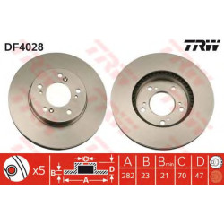 Kočioni disk TRW DF4028