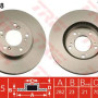 Kočioni disk TRW DF4028