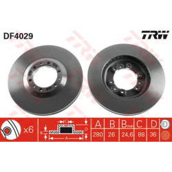 Kočioni disk TRW DF4029