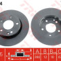 Kočioni disk TRW DF4034