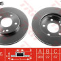 Kočioni disk TRW DF4035