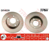 Kočioni disk TRW DF4039