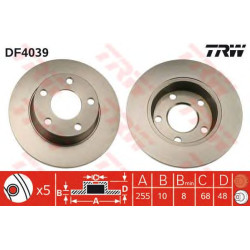 Kočioni disk TRW DF4039