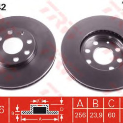 Kočioni disk TRW DF4042