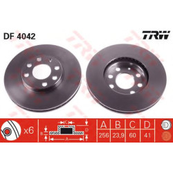 Kočioni disk TRW DF4042