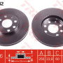 Kočioni disk TRW DF4042