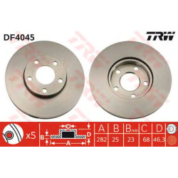 Kočioni disk TRW DF4045