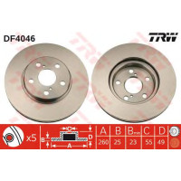 Kočioni disk TRW DF4046