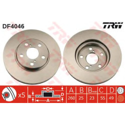 Kočioni disk TRW DF4046