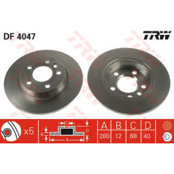 Kočioni disk TRW DF4047