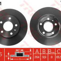 Kočioni disk TRW DF4051