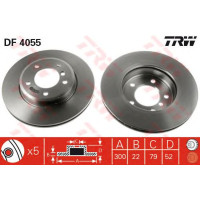 Kočioni disk TRW DF4055