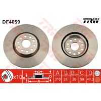 Kočioni disk TRW DF4059