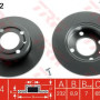 Kočioni disk TRW DF4062