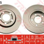 Kočioni disk TRW DF4065