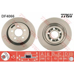 Kočioni disk TRW DF4066