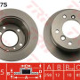 Kočioni disk TRW DF4087S