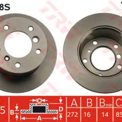 Kočioni disk TRW DF4088S