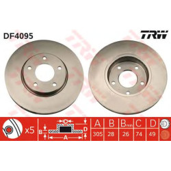 Kočioni disk TRW DF4095