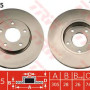 Kočioni disk TRW DF4095