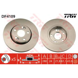 Kočioni disk TRW DF4109